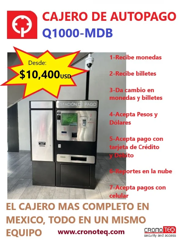 Sistema de autopago para estacionamientos Mexicali, Ensenada y Tijuana