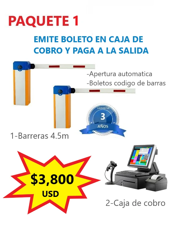 Sistema integral de cobro para estacionamiento